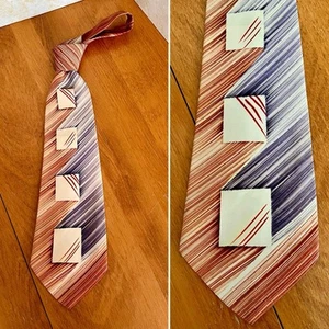 1940s Or Early 50s Hand Painted Men’s Necktie - Picture 1 of 5