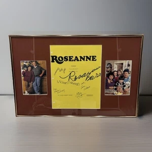 Framed Rosanne Pilot Episode Life & Stuff Hand Signed Autographed Script Cover - Picture 1 of 11