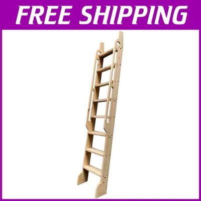 96英寸未完成木制阶梯带扶手 — 第 1/4 张图片