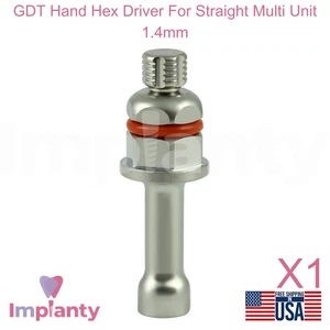 Controlador hexagonal manual dental GDT para unidad múltiple recta de 1,4 mm de acero inoxidable - Imagen 1 de 4