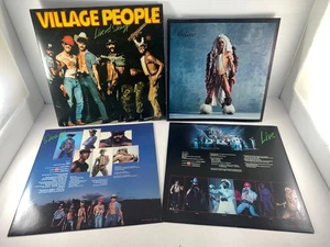 Village People Live And Sleazy 2 Record Set 1979 With Inner Sleeves Disco 70's - Imagen 1 de 12