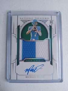 2024 National Treasures Collegiate MICHAEL PRATT 2 Color RPA /39 Tulane Rookie  - Picture 1 of 2