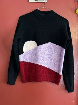 Veda UO Womens Sweater Sunset Mock Neck Urban Outfitters Wool Mohair Blend Small - Image 1 of 4