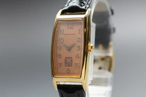 [Near MINT] HAMILTON 6256 18mm Pink Dial Small Second Quartz Women's Watch JAPAN - Picture 1 of 11