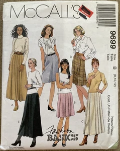 VTG 1998 MCCALLS Sewing Pattern #9699 Misses Skirts Size B (8-10-12) Uncut - Picture 1 of 5