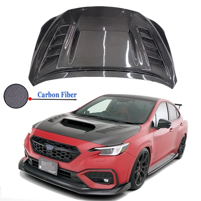 Cubierta de motor capó estilo capó Impreza VB WRX S4 VA de carbono para Subaru 2022-2024 Foto 1 de 4