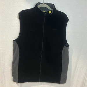 Cabelas 'Wind Shear' Fleece Weste Herren Large schwarz Polyester Full Zip Outdoor - Bild 1 von 9