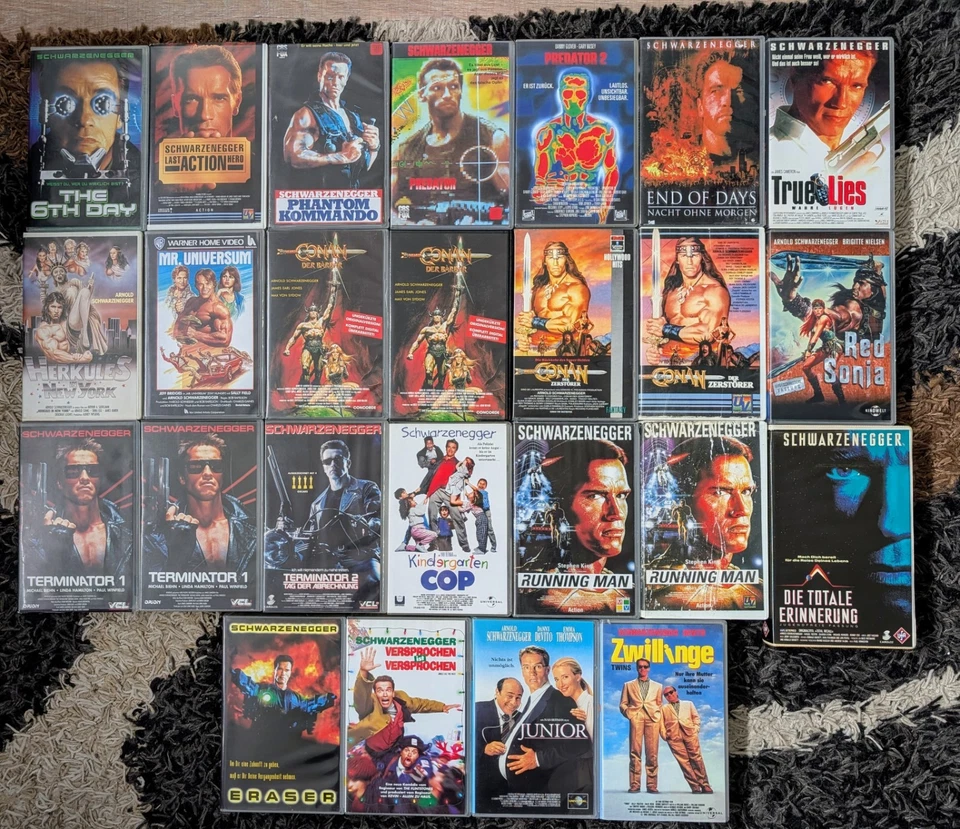 25 x Arnold Schwarzenegger VHS Sammlung Konvolut ( Top Rarietäten ) - Bild 1 von 1