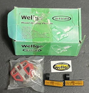 Vintage Wellgo Cleat Set For WAM-R2 With Hardware, ***Pedals Not Included NOS - Picture 1 of 5