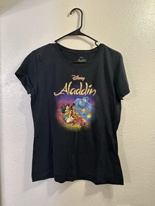 Disney Aladdin T-Shirt Kinder Größe L Rundhals schwarz  - Bild 1 von 4