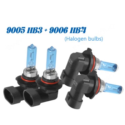 Combo 4x 9005 9006 faros halógenos haz alto/bajo para Honda Accord 1999-2007 Foto 1 de 4