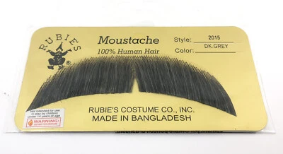 Nuevo Rubíes Gris Oscuro 100% Cabello Humano Estilo Bigote 2015 971-P Foto 1 de 2