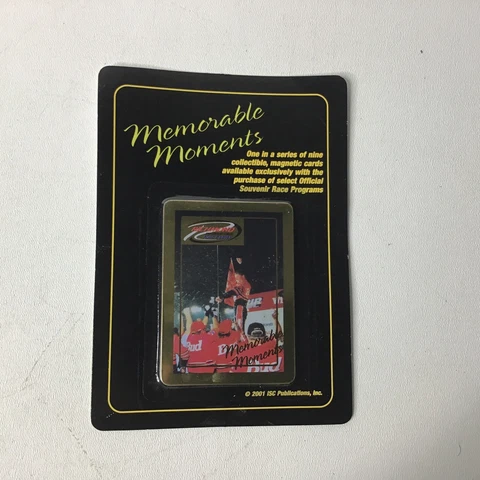 Dale Earnhardt Jr. Memorable Moments Gold Magnetic Card New Sealed 2001 NASCAR Cover