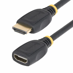 StarTech 18in (0.5m) HDMI 2.0 Extension Cable, High Speed HDMI Port Saver Cable - Picture 1 of 5