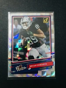 Bryan Edwards 2020 Donruss Football THE ROOKIES Silver RC Raiders  - Picture 1 of 2