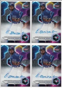 2023 Bowman's Best Enmanuel Bonilla (4) Card Auto Lot Toronto Blue Jays Prospect - Picture 1 of 2
