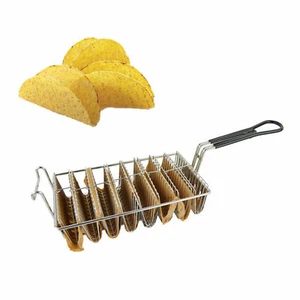 Professional Taco Shell Fryer Taco Basket with Grip Handle for Cooking - Picture 1 of 8