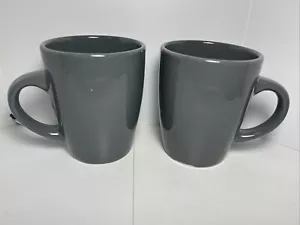 Lot of 2 Royal Norfolk Grey 12 Oz Coffee Tea Mug Cup Microwave Dishwasher Safe - Picture 1 of 5