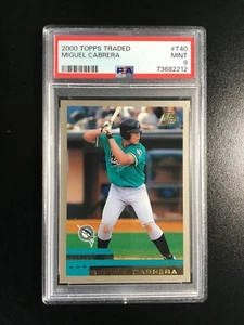 2000 TOPPS TRADED #T40 - MIGUEL CABRERA (RC) - PSA 9 MINT - Picture 1 of 2