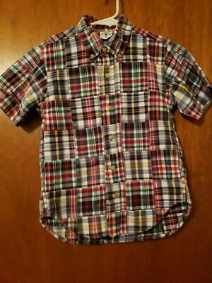 Niño Kitestrings Azul Rojo Blanco Primario Camisa Cuadros SS EUC Talla 6  Foto 1 de 2