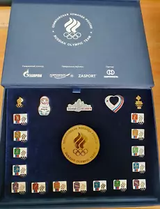 Set spille targa RUSSIA NOC Comitato Olimpico Olimpiadi Invernali Pyeongchang 2018 - Foto 1 di 6