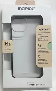 Incipio - Organicore Clear Case for iPhone 15/iPhone 14/iPhone 13 - Charcoal - Picture 1 of 4