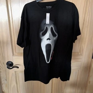 Scream Ghost Face T-Shirt Mens Large, Black Halloween Icons of Horror Movies XL - Picture 1 of 4