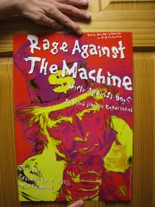 Rage Against The Machine Poster Girls against Boys Sept 5 96 Fillmore R.A.T.M - Picture 1 of 1