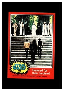 1977 Topps Star Wars #116 Honored for their heroism! - Picture 1 of 2