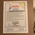 Original 11-8” 1987 Tecmo Solomon’s Key  arcade video game FLYER AD