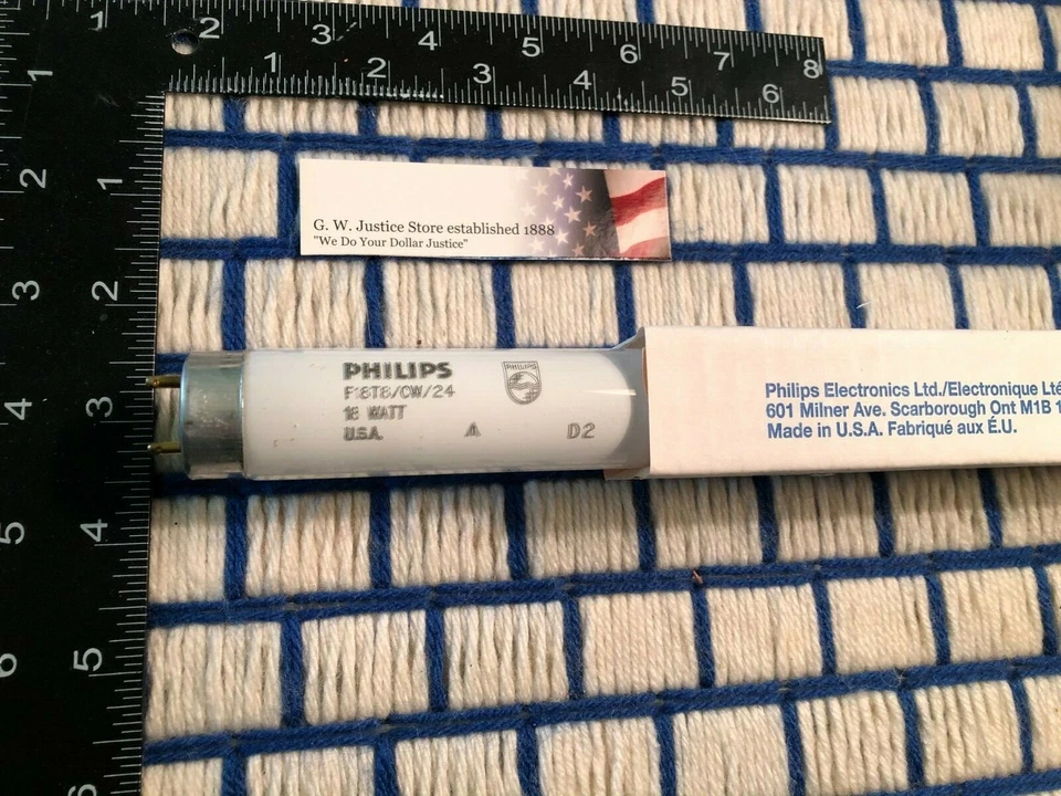new 24" fluorescent F18T8/CW/24 light BULB 18w cool white sub4 F24T8/CW & F20T12 - Image 1 of 2