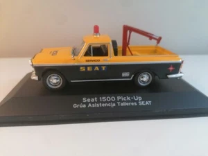 Coche SEAT 1500 Pick-Up GRUA ASISTENCIA Talleres SEAT 1/43 die-cast metal CRANE - Foto 1 di 4