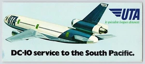 UTA French Airlines DC-10 an die Südpazifik-Fluggesellschaft ausgestellt Vintage Jumbo Postkarte - Bild 1 von 2