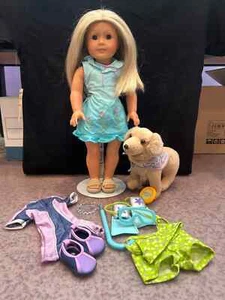 American Girl Doll Kailey - Retired - With Dog & Many Accessories & Outfits - Picture 1 of 24