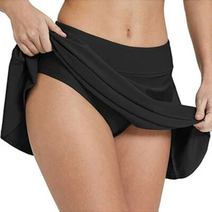 Ladies Women High Waisted Bikini Bottoms Swim Shorts Briefs Beach Pant Swimwear - Picture 1 of 16