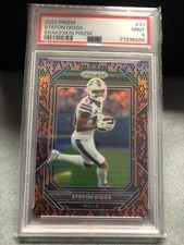 2022 Panini Prizm Stefon Diggs Snakeskin Prizms SSP #31 PSA 9 Gem Mint