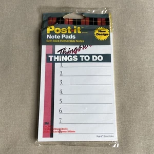 Bloc de notas marca Post-it (de colección 1988 3M nuevo) lista adhesiva de 50 hojas - Imagen 1 de 6