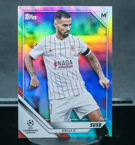 2021-22 Topps UEFA Champions League #115 SUSO Aqua Foil #/299 Sevilla FC - Foto 1 di 2