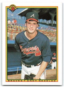 1990 Bowman #3 Andy Nezelek Atlanta Braves