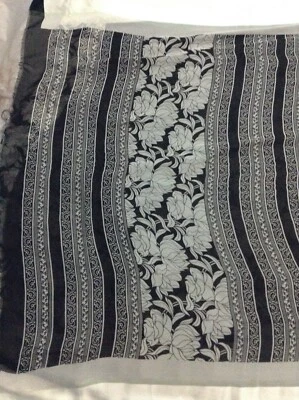 Blusa Sari India Bollywood Diseñador Sari Georgette Paquistaní Fiesta Ropa Sari Foto 1 de 4