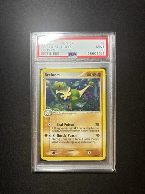 PSA 9 Pokemon 2005 EX Deoxys Breloom #3 Holo Mint - Image 1 of 4