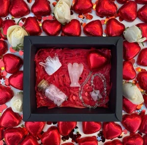 Juego de cristal de cuarzo rosa transparente My Lover San Valentín piedra curativa pensativa - Imagen 1 de 4