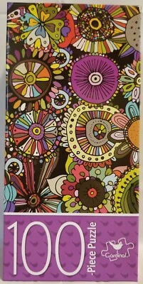 Cardinal - Garabatos Florales - Rompecabezas de 100 Piezas - 15"x11" Foto 1 de 3