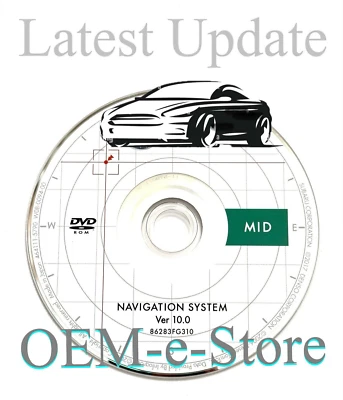 2010 2011 2012 Subaru Outback Legacy Navigation DVD U.S CAN Map MID Final Update - Image 1 of 4
