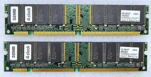 64MB ( 2 x 32MB) PC66 SDRAM desktop memory - Picture 1 of 2