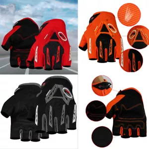 Guantes de motocicleta transpirables medio dedo guantes de carreras para montar guantes de tierra cruzados - Imagen 1 de 16