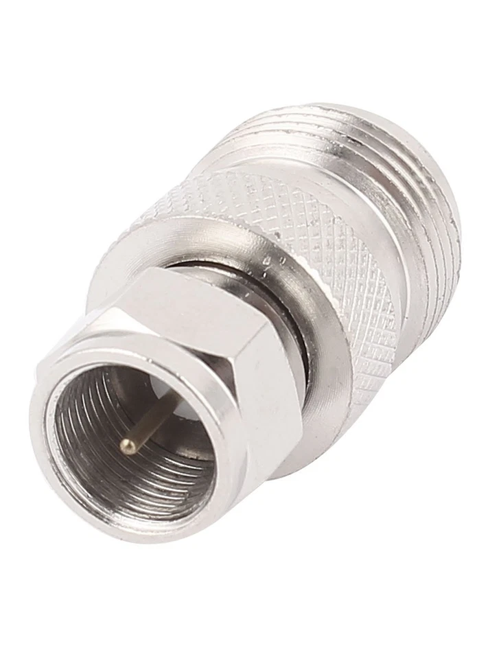 N-Type Female to F Male Coaxial RF Adapter Connector USA - Image 1 of 1