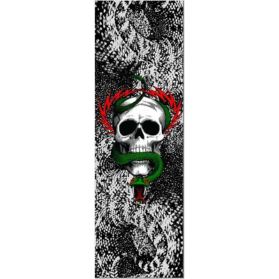Powell Peralta Skateboard Griptape McGill Skull and Snake Clear 10.5" x 33" - Image 1 of 2