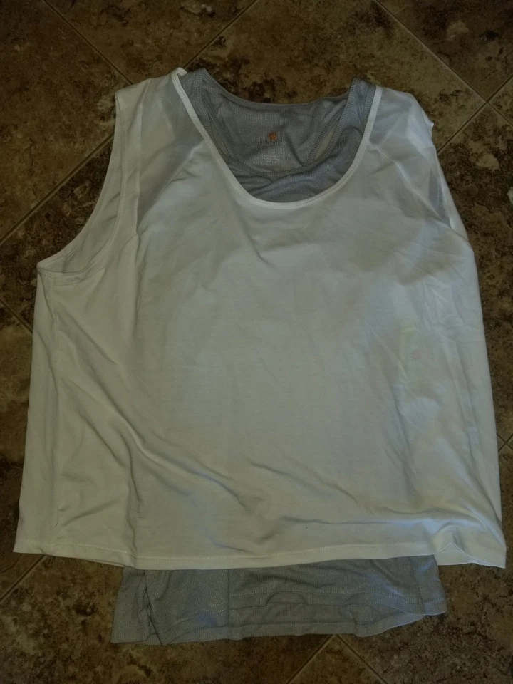 Nueva Camiseta sin mangas para mujer Mandarina en capas Rosa Azul Negro Blanco Coral S M L XL Foto 1 de 1