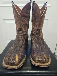 Dan Post Mens Brown Leather Western Boots Style DP3965 SIZE 11 EW - Picture 1 of 12